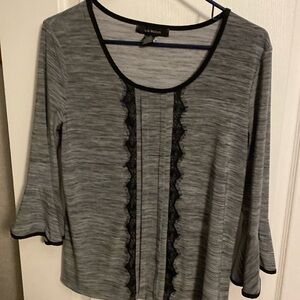 Dressy top by Liz McCoy. Size L